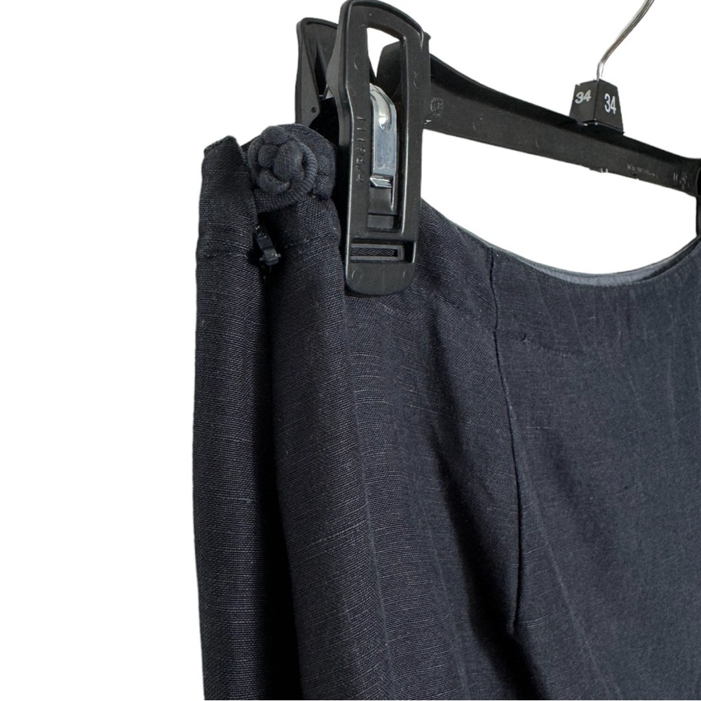 Monsoon Silk Maxi Skirt Navy Size 8 - Picture 4 of 13